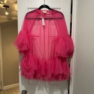 Anthropologie tulle layer dress